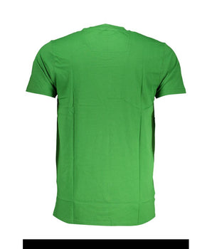 Cavalli Class Green Cotton T-Shirt