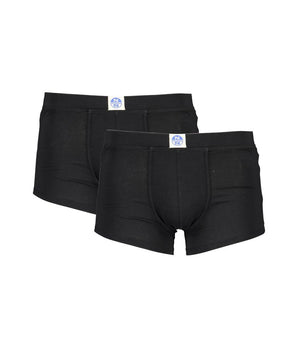 North Sails Black Cotton Men Boxer Pack