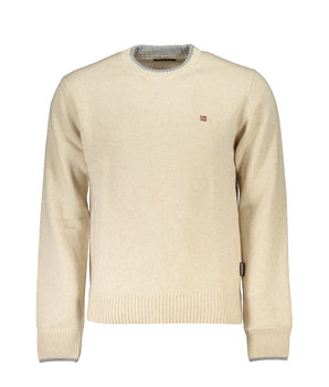 Napapijri Beige Fabric Men Sweater