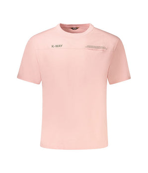 K-WAY Pink Cotton Men T-Shirt