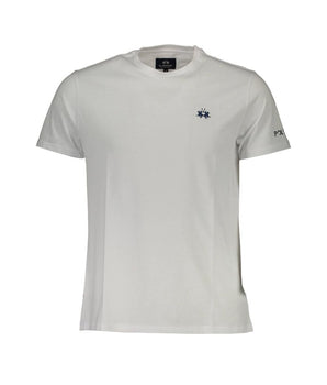 La Martina White Cotton Men T-Shirt
