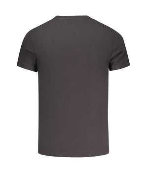Tommy Hilfiger Black Cotton Men T-Shirt