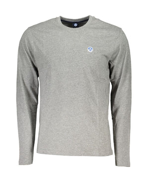 North Sails Brown Cotton Men T-Shirt