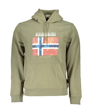 Napapijri Green Cotton Men Sweater