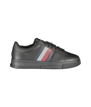 Tommy Hilfiger Black Polyester Sneaker