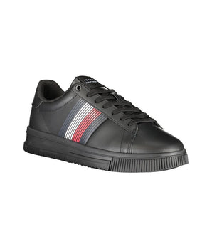 Tommy Hilfiger Black Polyester Sneaker