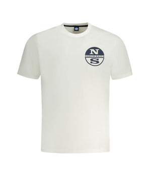 North Sails White Cotton Men T-Shirt