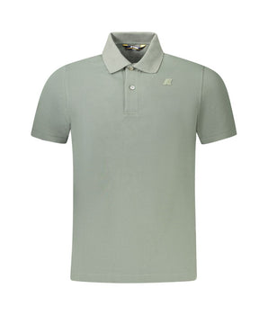 K-WAY Green Cotton Men Polo Shirt