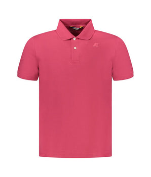 K-WAY Pink Cotton Men Polo Shirt