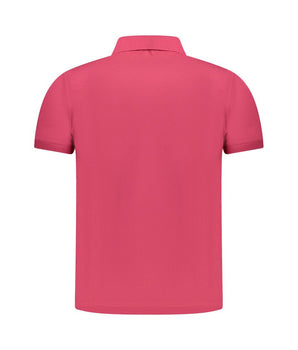 K-WAY Pink Cotton Men Polo Shirt