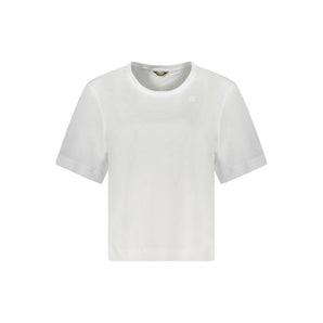 K-WAY White Cotton Women Top