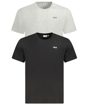 Fila Black Cotton Men T-Shirt