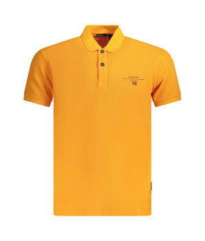 Napapijri Orange Cotton Men Polo Shirt