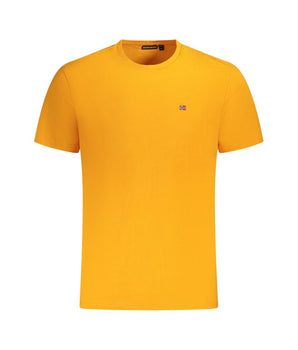 Napapijri Orange Cotton Men T-Shirt