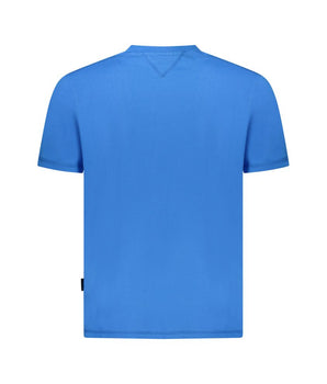 Napapijri Blue Cotton Men T-Shirt