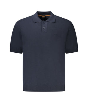 Hugo Boss Blu Cotton Mens Sweater