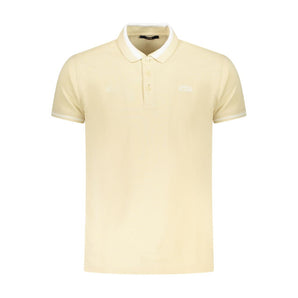 Cavalli Class Beige Cotton Men Polo Shirt