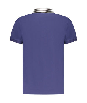 Cavalli Class Blue Cotton Men Polo Shirt