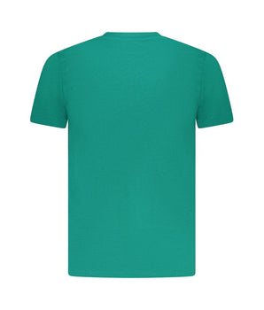 Cavalli Class Green Cotton Men T-Shirt