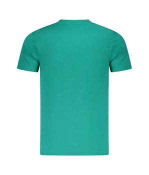 Cavalli Class Green Cotton Men T-Shirt
