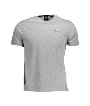 North Sails Brown Cotton Men T-Shirt