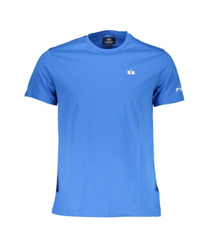 La Martina Blue Cotton Men T-Shirt