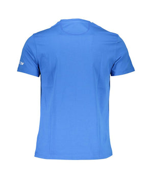 La Martina Blue Cotton Men T-Shirt
