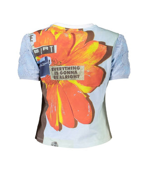 Desigual Blue Cotton Women T-Shirt