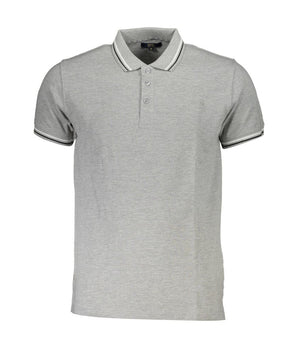 Cavalli Class Brown Cotton Men Polo Shirt