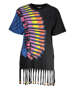 Desigual Black Cotton Women Dress