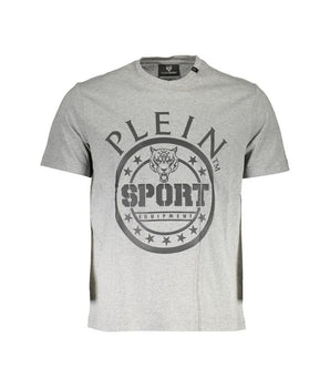 Plein Sport Brown Cotton Men T-Shirt