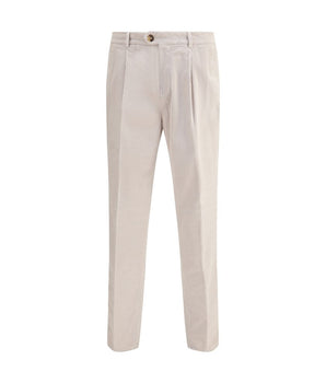 Brunello Cucinelli Gray Cotton Casual Pants