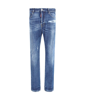 Dsquared² Blue Cotton Skinny Jeans