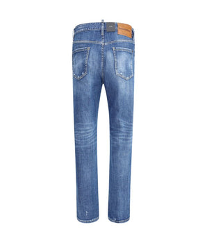 Dsquared² Blue Cotton Skinny Jeans