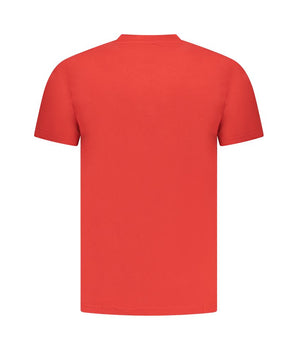 Cavalli Class Red Cotton Men T-Shirt