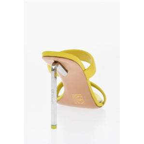 Off-White Leather ALLEN Sandals With Heel 11 cm