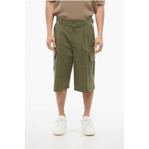 Gucci Cotton Cargo Shorts with Monogram Inserts