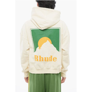 Rhude Cotton MOONLIGHT Hoodie with Patch Pocket