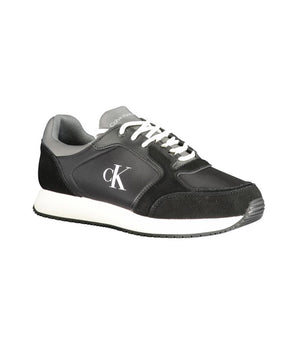 Calvin Klein Men's Black Leather Sneakers