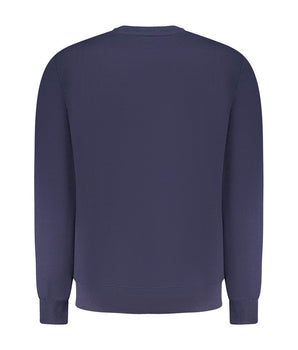North Sails Blue Cotton Men Sweatshirt