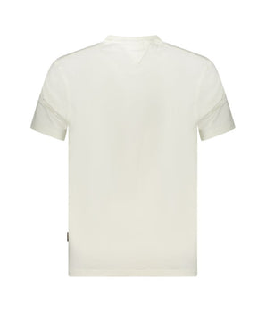 Napapijri White Cotton Men T-Shirt
