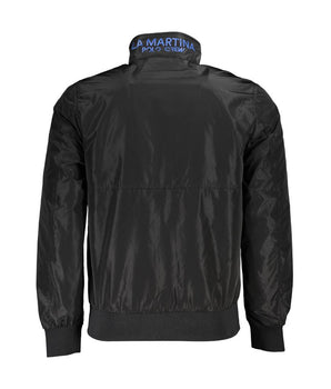 La Martina Black Polyester Men Jacket