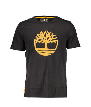 Timberland Black Cotton T-Shirt