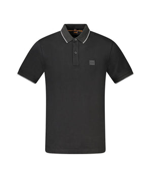 Hugo Boss Black Cotton Polo Shirt
