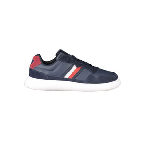 Tommy Hilfiger Men's Blue Leather Sneakers