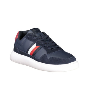 Tommy Hilfiger Blue Leather Men Sneaker
