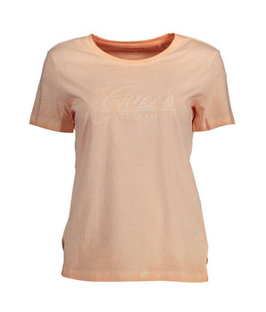 Guess Jeans Pink Cotton T-Shirt