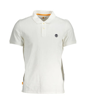 Timberland White Cotton Men Polo Shirt