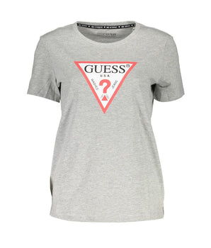 Guess Jeans Gray Cotton T-Shirt