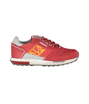 Napapijri Red Leather Men Sneaker